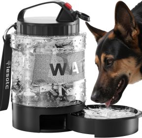 Lassot Portable Pull-out Water Bowl For Dogs, Large Capacity, Perfect For Camping And Park Walks.
