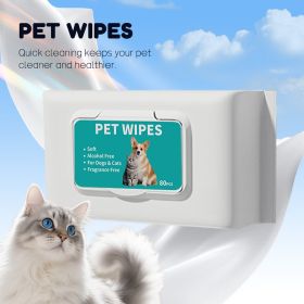 Pet Wipes For Dogs,Cats-Unscented,Alcohol-Free Gentle Grooming Wipes For Paws, Healthier Pet-100 Sheets