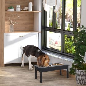 23" Heavy Duty Dog Food Bowls Pet Elevated Feeding Station