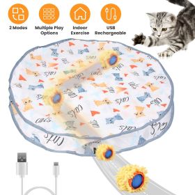 Cat Toys Ball Fast Rolling In Pouch Rechargeable Motion Activated Interactive Indoor Hide And Seek Mouse Catching Game