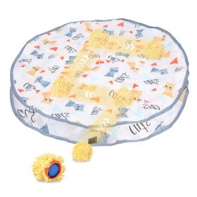1Pc Cat Toys Ball Fast Rolling In Pouch Rechargeable Motion Activated Hide And Seek Mouse Catching Game