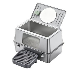 Only Self Pickup---All-stainless Steel Cat Litter Box - K1