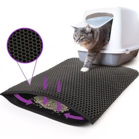 Kitty Cat Litter Mat Trapping Honeycomb Double Layer Design Waterproof Double Layer EVA Cat Litter Pad Waterproof