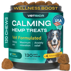Hemp Calming Chews Relief Duck Favor Calming Treats Separation Anxiety Relief Storms Hemp Seed Oil Calming Chews For D