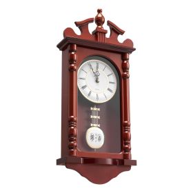 VEVOR Grandfather Clock, 23.2 in Classic Vintage Pendulum Clock, Pine Wood & MDF Wall Clocks with Quartz Movement and Quiet Design, for Living Room