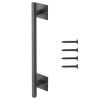 Barn Door Handle, 12.6 in Rustic Fence Gate Handle, Rust-Resistant Coating, Heavy Duty Carbon Steel Outdoor Gate Handles, Easy to Install