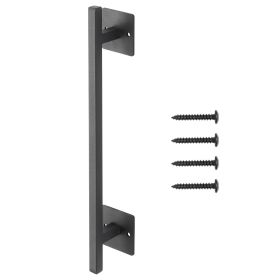 Barn Door Handle, 12.6 in Rustic Fence Gate Handle, Rust-Resistant Coating, Heavy Duty Carbon Steel Outdoor Gate Handles, Easy to Install