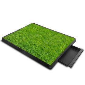 **Artificial Grass Dog Potty Training Pad Indoor Outdoor Puppy Toilet Tray**
