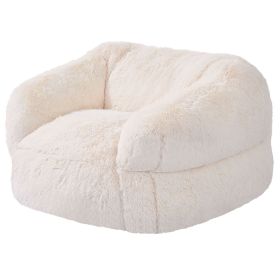 VEVOR Bean Bag Chair, BeanBag Sofa Chair with Armrests for Adults, Fluffy Plush & High-Density Foam Filling Adult Bean Bag with Zapper