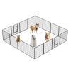 Dog Pens Outdoor 32" Height Foldable 16 Panels Heavy Duty Metal Portable Dog Playpen Indoor Anti-Rust Exercise