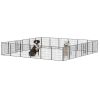 32 Inch Heavy Duty Metal Dog Playpen 24 Panel Foldable Pet Fence