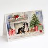 Bernese Mountain Dog Christmas Greeting Cards Pack of 8 Blank Cards with Envelopes Whimsical A7 Size 5x7 Blank Note Cards
