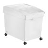 VEVOR Rice Storage Container, 10.5Gallon/40L x3 Capacity Large Dog Food Dispenser Bin, Kitchen Ingredient Grain Cereal Flour Bin