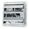 10'' Shutter Exhaust Fan, High-speed 820 CFM, Aluminum Wall Mount Attic Fan with AC-motor, Ventilation and Cooling for Greenhouses, Garages, Sheds