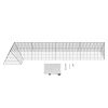 Chicken Tunnels, 157.5 x 39.4 x 24.2 inch(LxWxH) Chicken Tunnels for Yard, Portable Chicken Tunnels for Outside with Corner Frames, Chicken Coop Run
