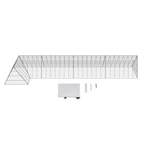 Chicken Tunnels, 157.5 x 39.4 x 24.2 inch(LxWxH) Chicken Tunnels for Yard, Portable Chicken Tunnels for Outside with Corner Frames, Chicken Coop Run