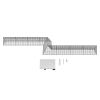 Chicken Tunnels, 287 x 78.7 x 24.2 inch(LxWxH) Chicken Tunnels for Yard, Portable Chicken Tunnels for Outside with Corner Frames, 2 Sets