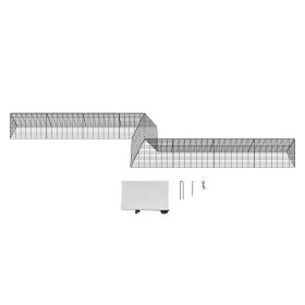 Chicken Tunnels, 287 x 78.7 x 24.2 inch(LxWxH) Chicken Tunnels for Yard, Portable Chicken Tunnels for Outside with Corner Frames, 2 Sets