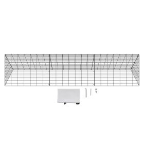 Chicken Tunnels, 118.1 x 28 x 24.2 inch (LxWxH) Chicken Tunnels for Yard, Portable Chicken Tunnels for Outside Easy Installation, Chicken Coop Run