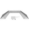 Chicken Tunnels, 236.2 x 157.5 x 24.2 inch(LxWxH) Chicken Tunnels for Yard, Portable Chicken Tunnels for Outside with Corner Frames, 2 Sets