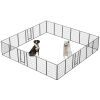 Dog Playpen Foldable 24 Panels Dog Pen 40" Height Pet Enclosure with Lockable Door for Large/Medium/Small Dogs