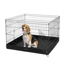 VEVOR Dog Playpen, 4 Pcs 24 x 36 in Panels Foldable Metal Pet Exercise Pen
