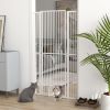 67 Inch Extra Tall Pet Gate with Cat Door Narrow Gap Extension