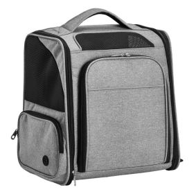 Pet Carrier Backpack, Expandable Cat Dog Carrier with Front & Back Extension, Breathable Mesh Travel