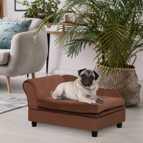 Pet Sofa Bed Couch, Sofa with Storage Brown