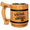Beer Mug 20 OZ Insulated Viking mug Tankard Mug Beer stein Wooden beer mug Handmade Gifts for Men Fathers Day Christmas Birthday Gifts Norse Celtic Me