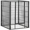 6 Panel 32.5" - 59" x 40" Dog Playpen, Heavy Duty Pet Playpen for Indoor Outdoor