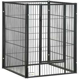 6 Panel 32.5" - 59" x 40" Dog Playpen, Heavy Duty Pet Playpen for Indoor Outdoor