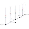 Adjustable Dog Agility Training Obstacle Set with Weaves Poles and Storage Bag, Outdoor Games and Exercise White