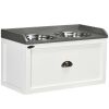 Elevated Dog Bowls Raised Pet Feeding Station with Storage 2 Stainless Steel Bowls