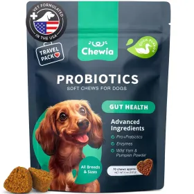 Probiotics for Dogs Gut Health Yeast Balance Digestive Enzymes Support