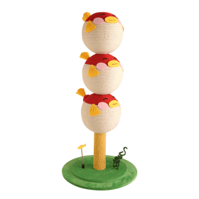 Puffer Fish Shaped Cat Climbing Frame 3 Tier Scratching Tower