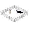 32 Inch Heavy Duty Metal Dog Playpen 24 Panel Foldable Pet Fence