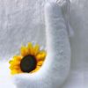 White Plush Cat Tail Cosplay Wolf Dog Fox Tail Pluffy Animal Tail Halloween Christmas Party Costume Dress Up