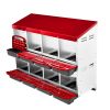 Chicken Nesting Box, 8 Compartment Roll Away Nesting Box for Laying Eggs, Wall Mount Chicken Nesting Boxes, Easy Egg Collection