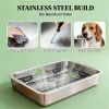 Stainless steel tray, dog training tray,