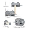 Pet Wall-mounted Climbing Shelf Set, Grey