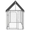 Outdoor Dog Kennel with Roof 78.7"x39.4"x59.1