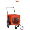 Pet Bike Trailer Orange and black Oxford fabric, iron, PVC Medium