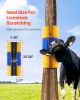 Livestock Scratching Brush, 6 Pcs Horse Brush with 12 Screws, 20 x 7.5 in Cow Scratcher, for Back Itch Relief & Keep Cleaning