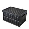 Collapsible Storage Bins with Lids, 45L 3 Packs, Folding Plastic Stackable Utility Crates with Handles, Large Heavy Duty Containers for Clothes, Toys