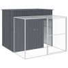 Dog House Anthracite Galvanized Steel Big Durable