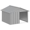 Dog House Gray 45.9"x40.6"x32.1" Galvanized Steel