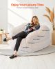 VEVOR Bean Bag Chair, BeanBag Sofa Chair with Armrests for Adults, Fluffy Plush & High-Density Foam Filling Adult Bean Bag with Zapper