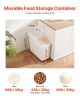 VEVOR Rice Storage Container, 11.4Gallon/50L Capacity Large Dog Food Dispenser Bin, Kitchen Ingredient Grain Cereal Flour Bin