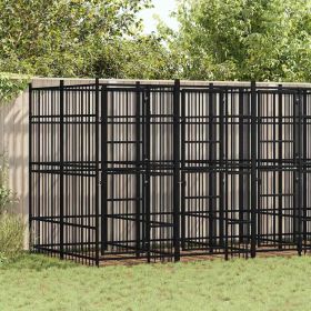 Outdoor Dog Kennel Steel 99.2 ftÂ²